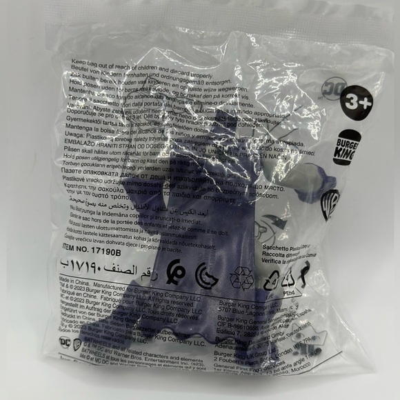 SEALED 2023 Burger King Jr. DC Comics Batman ‘Batwheels’ Toy No. 1 Warner Bros. - Picture 3 of 3